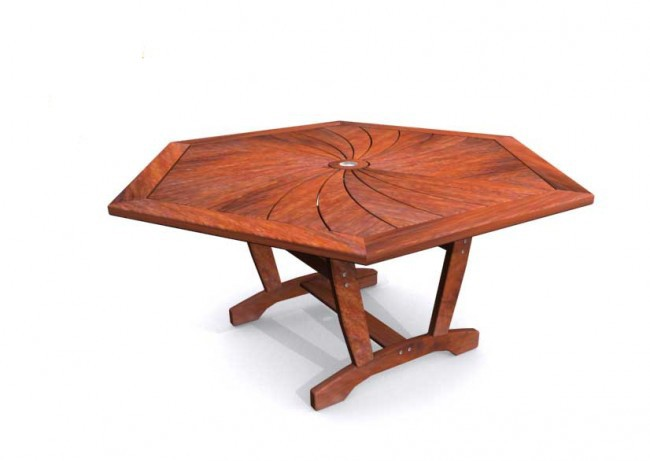 Cuba 1550mm Hexagonal Table